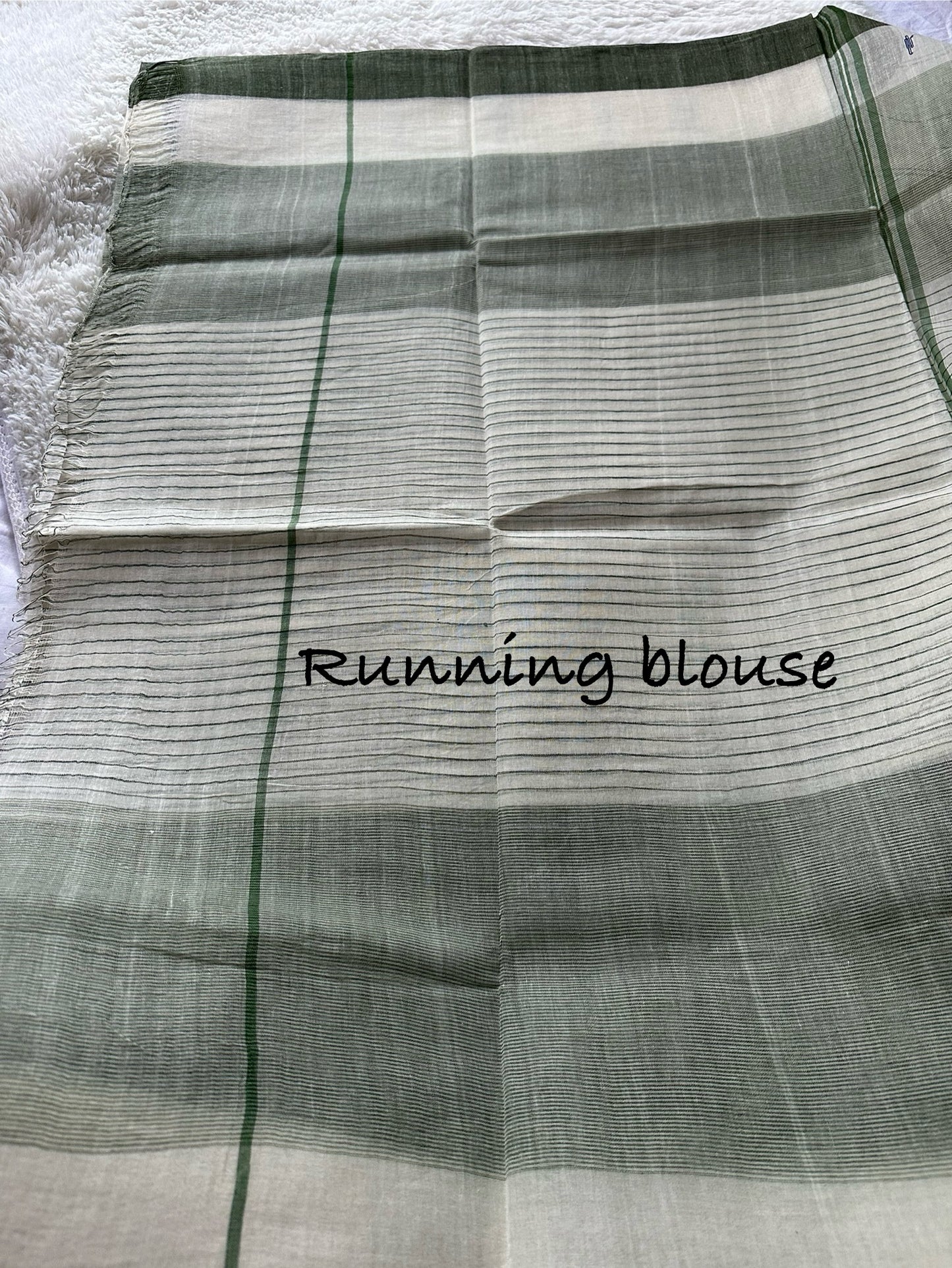 Green bengal cotton powerloom (wf blouse)