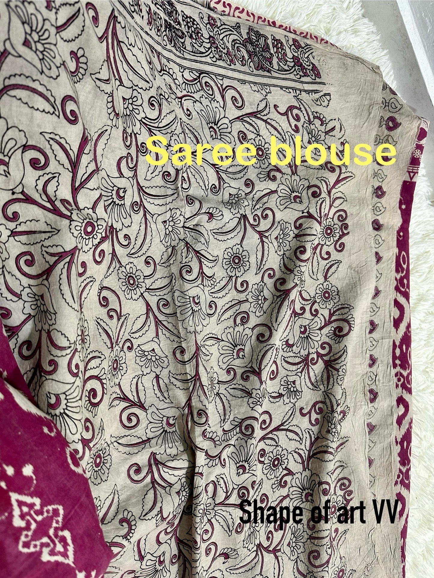 Kalamkari with peacock designed