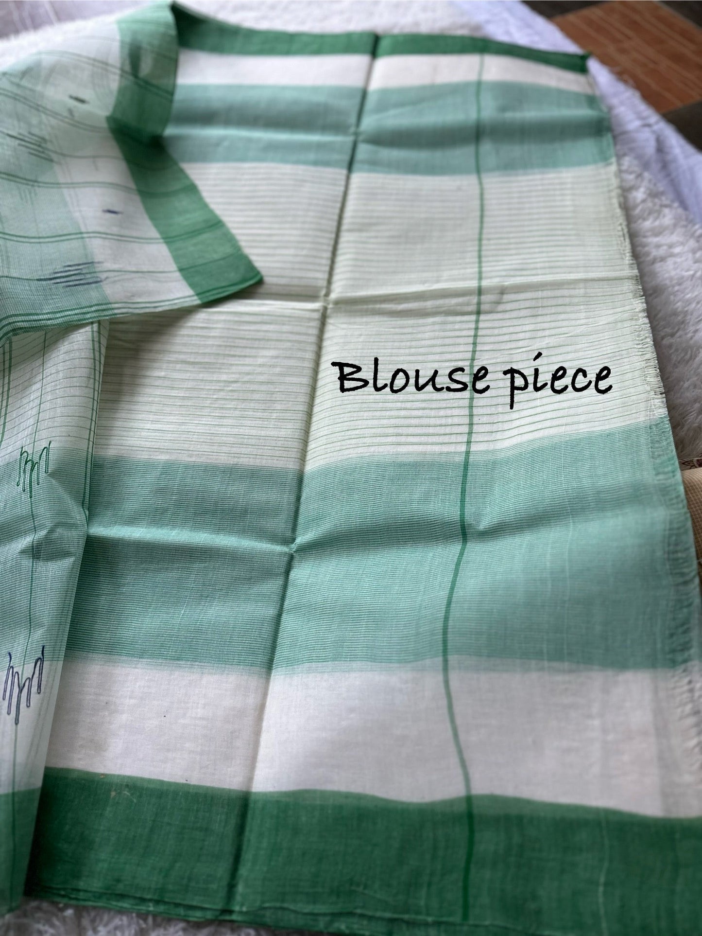 Green bengal cotton powerloom (wf blouse)